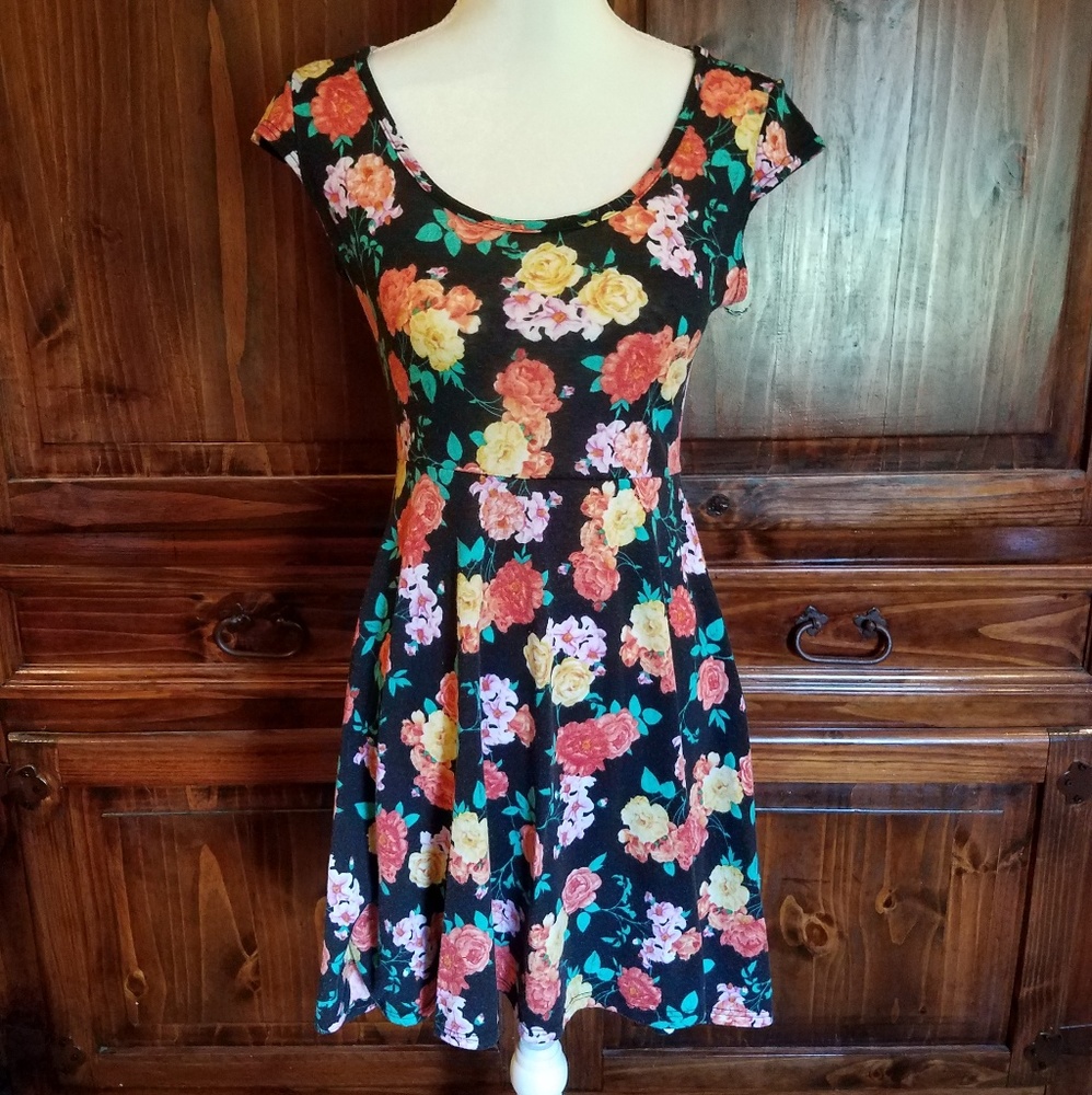 Floral skater dress